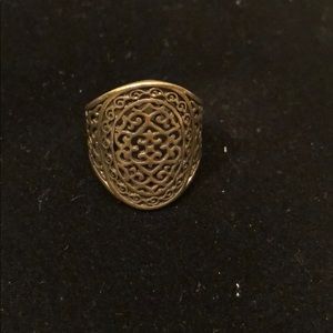 Bronze statement ring
